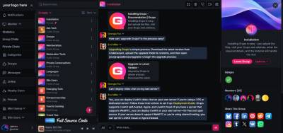 Grupo Chat - 后台管理面板在线预览